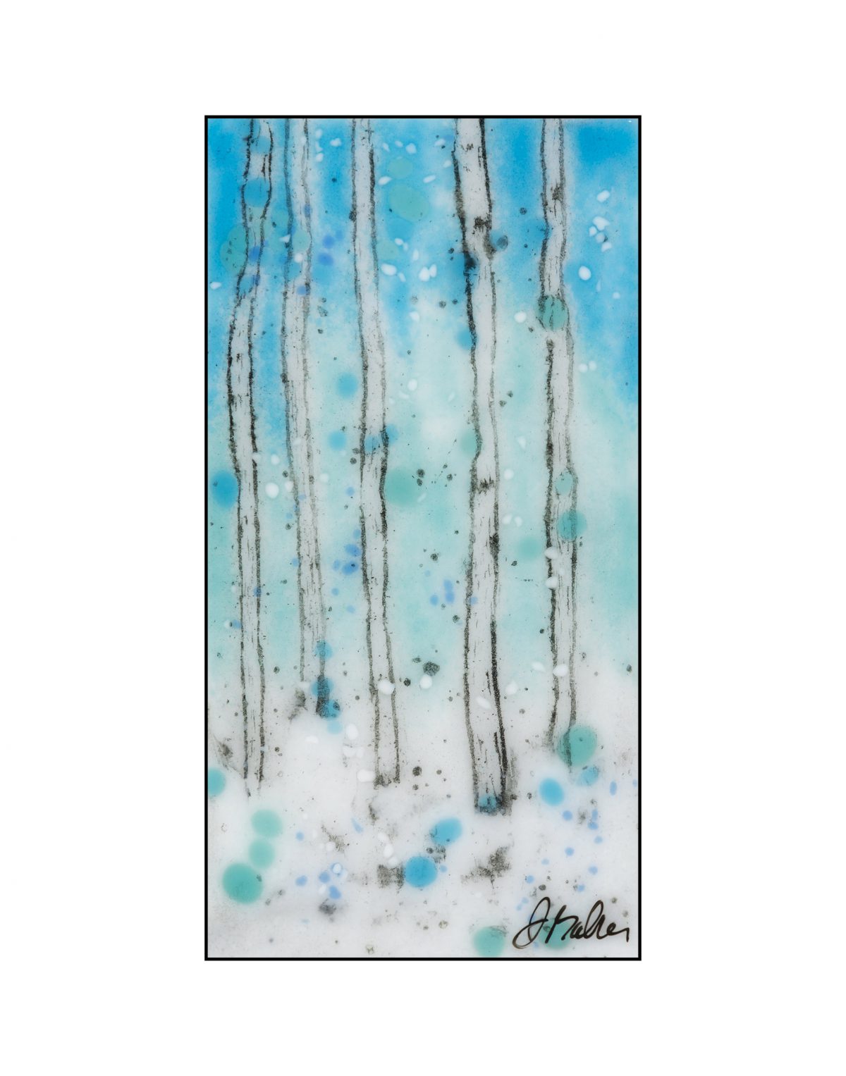 Sgraffito Aspen Studies 10 Print Jennifer Baker Glass Art